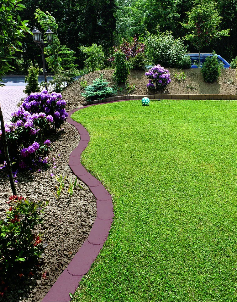 Rasenfix 22x12x4 cm Rot mit Fase