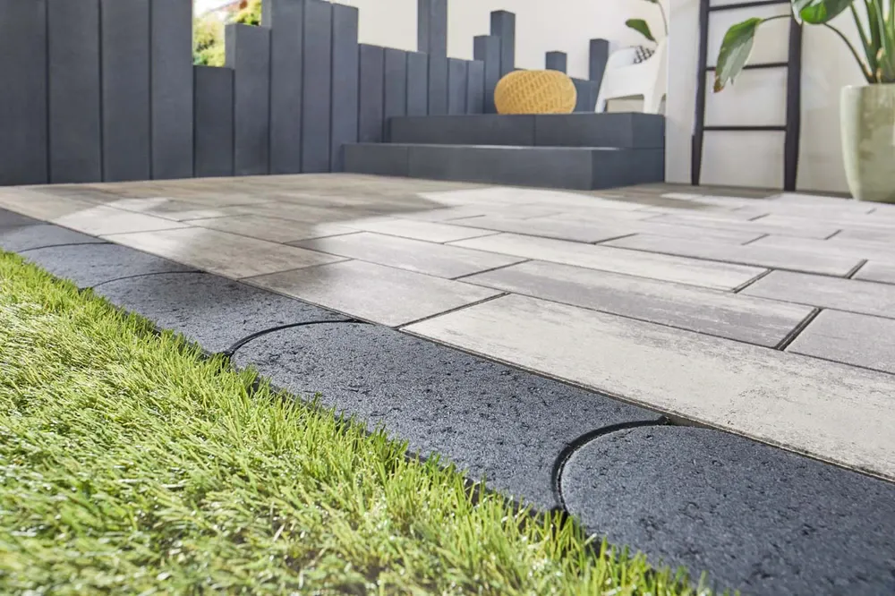 Mähfix 33x16x4,5 cm Anthrazit mit Fase