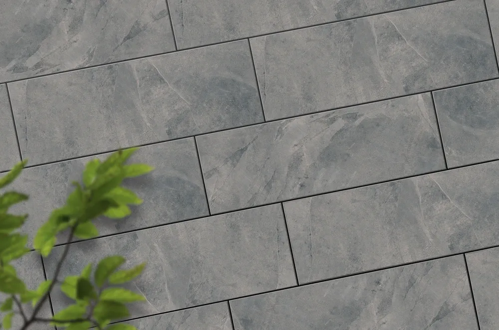 Woehe & Heydemann CeramicLine ardesia grau geschiefert 40x120x2 cm