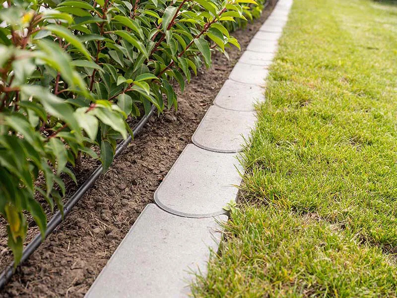 DIEPHAUS RASENMÄHKANTE GRAU 33/16/4 CM