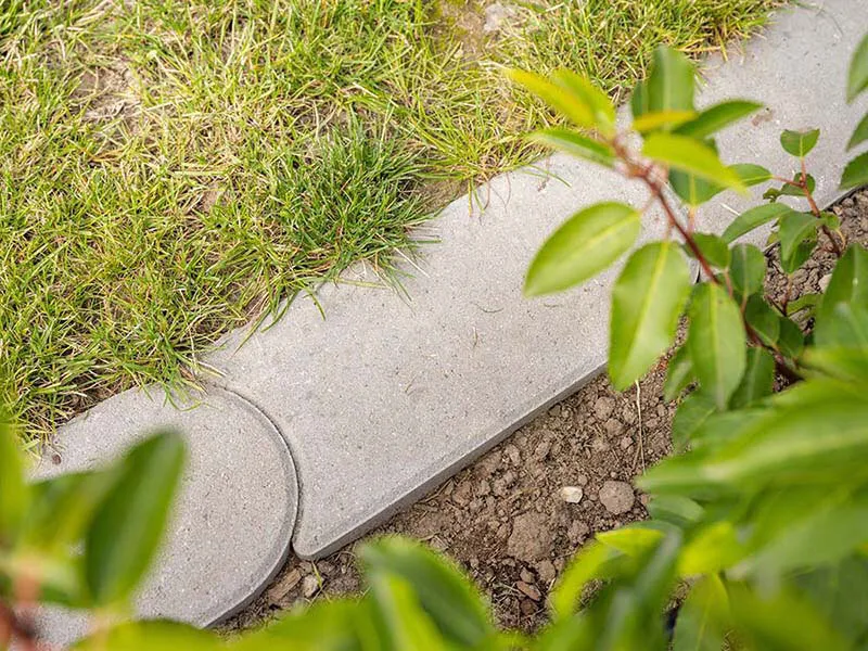 DIEPHAUS RASENMÄHKANTE GRAU 24/12/4 CM